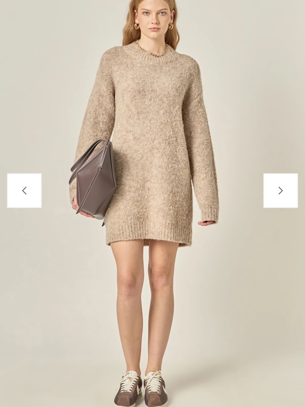 🆕 English Factory Taupe Sweater Dress